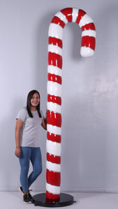 CANDY CANE 9 FT JR 220050 RED/WHITE/GOLD