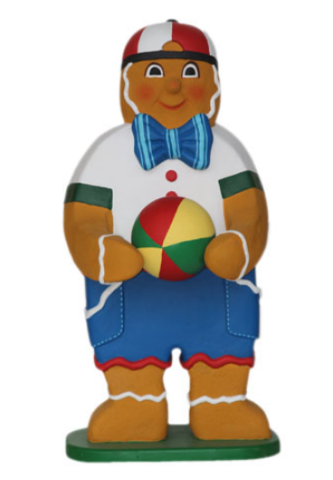 GINGERBREAD BOY WITH BALL JR 3126