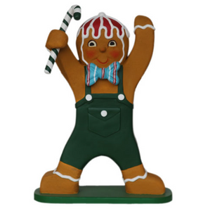 GINGERBREAD BOY WITH CANDY CANE JR 3127