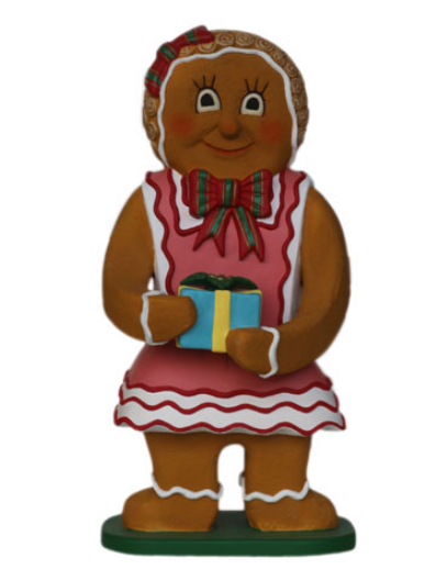 GINGERBREAD GIRL WITH GIFT JR 3125