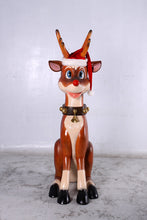 Load image into Gallery viewer, FUNNY REINDEER SITTING 7FT JR 140003
