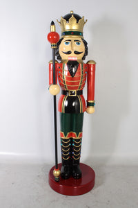 NUTCRACKER KING 6.5 FT WITH SCEPTRE IN RIGHT HAND JR CN0026/140005