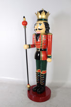 Load image into Gallery viewer, NUTCRACKER KING 6.5 FT WITH SCEPTRE IN RIGHT HAND JR CN0026/140005

