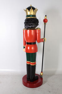 NUTCRACKER KING 6.5 FT WITH SCEPTRE IN RIGHT HAND JR CN0026/140005