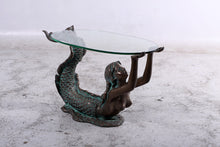Load image into Gallery viewer, MERMAID TABLE WITH GLASS TOP - SMALL JR 150070
