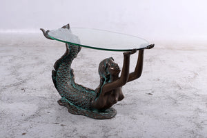 MERMAID TABLE WITH GLASS TOP - SMALL JR 150070