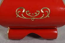 Load image into Gallery viewer, FOOTSTOOL RED&amp;GOLD JR 170092
