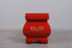 FOOTSTOOL RED&GOLD JR 170092