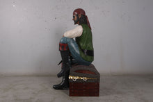 Load image into Gallery viewer, PIRATE SITTING ON CHEST - JR 180182
