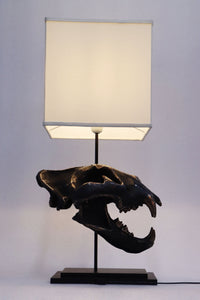 LION SKULL TABLE LAMP JR 200117