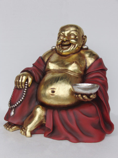 Buddha Sitting in red and gold (JR 2358-RG)