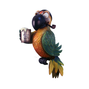 PIRATE PARROT WITH PIPE WITHOUT STAND - JR C-075