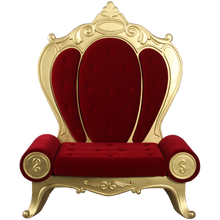 Load image into Gallery viewer, THRONE ROCCO ARMLESS GOLD &amp; RED JR CC005
