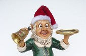 Load image into Gallery viewer, Elf Butler with Bell &amp; Tray 3ft (JR 2236)
