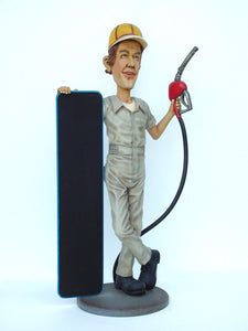 Gasoline Man figure with Menu-board 5.5ft (JR 1848)