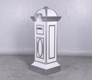 MAIL BOX - WEDDING STYLE, WHITE AND SILVER JR 0056