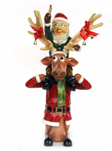 Load image into Gallery viewer, Elf on back of funny Reindeer (JR HW)
