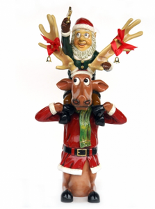 Elf on back of funny Reindeer (JR HW)