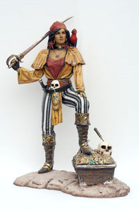 Lady Pirate with Treasure Chest 6ft (JR 2517)