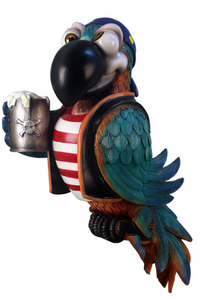 PARROT -PIRATE DRINKING WITHOUT STAND - JR C-074
