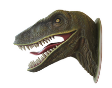 Load image into Gallery viewer, T-REX HEAD ON WOODEN BOARD -JR R-033

