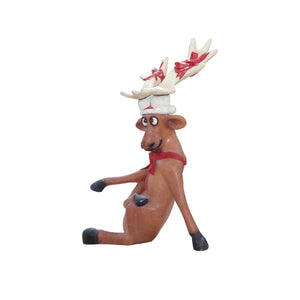 DASHER SITTING REINDEER WITH X LEGS JR S-017