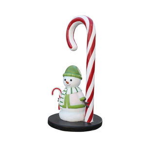 CANDY CANE WITH SNOWMAN (MINI) JR S-182