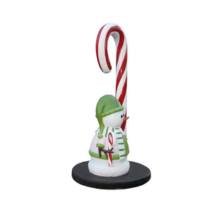 CANDY CANE WITH SNOWMAN (MINI) JR S-182