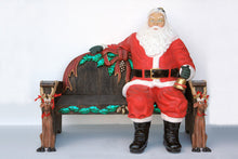 Load image into Gallery viewer, SANTA CLAUS SITTING ON BENCH JR 2465
