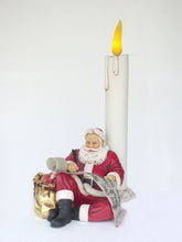 Load image into Gallery viewer, SANTA SITTING WITH CANDLE &amp; LIST - JR 2215
