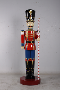 TOY SOLDIER WITH BATON LEFT HAND JR 170164