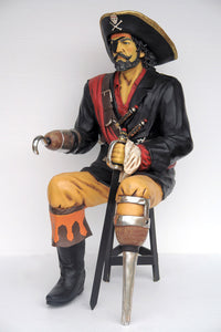 SEATED CAPTAIN HOOK PIRATE -JR 2447-A