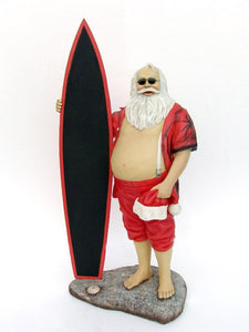 SANTA WITH SURFBOARD